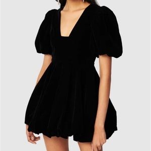Par Violet black velvet size small dress